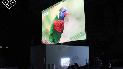 Outdoor LED screens "P8..P10..P6" with a two-year warranty