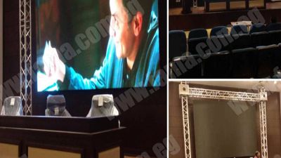 LED display screens for halls and conference