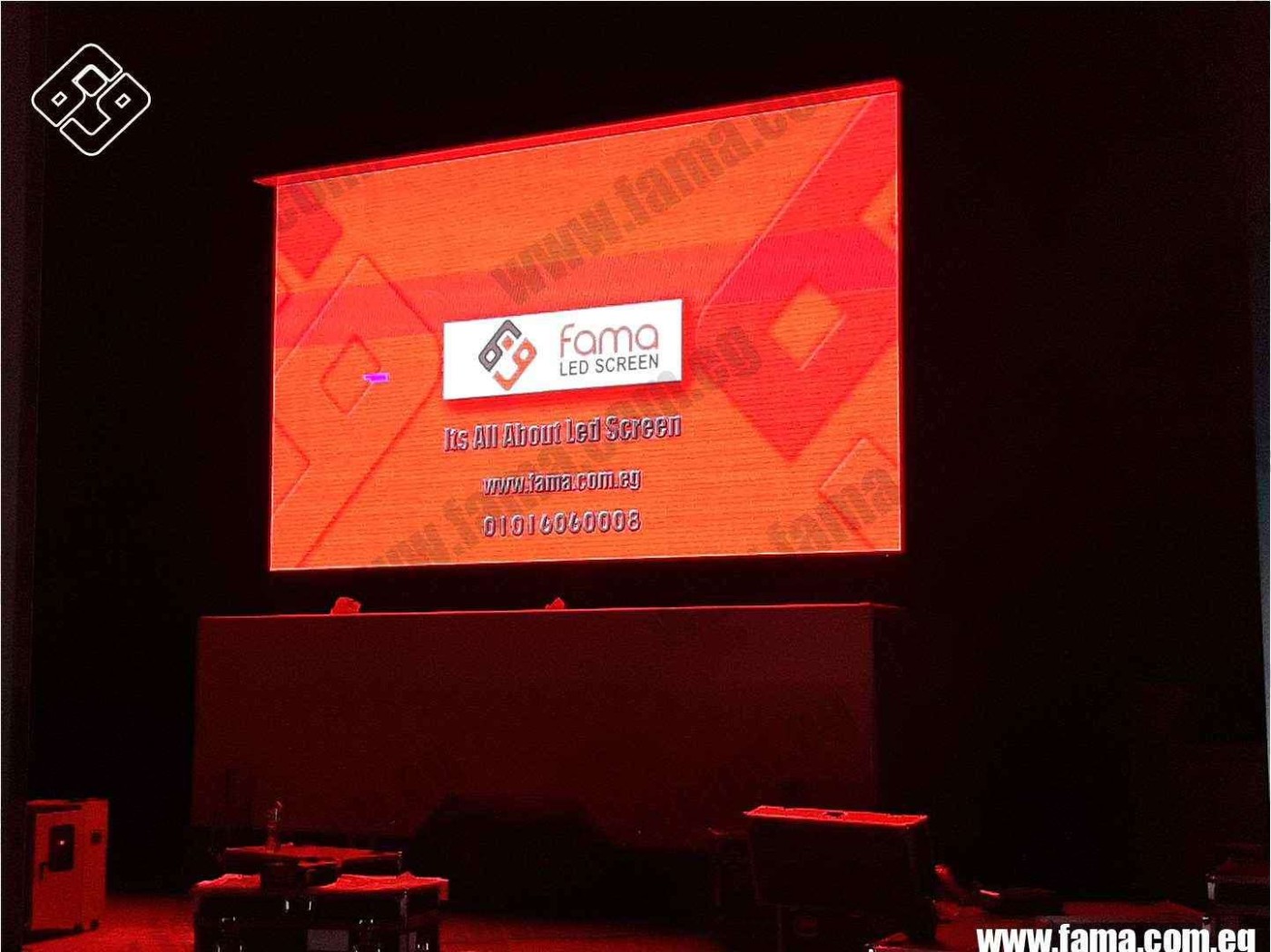 Animated illuminated advertising screens