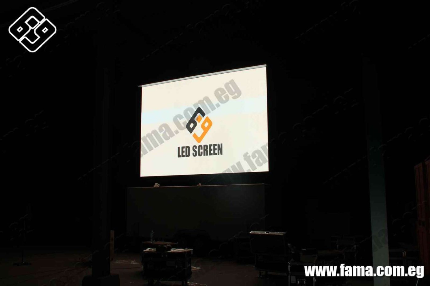 Animated illuminated advertising screens